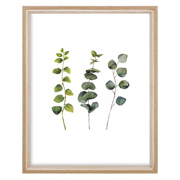 Cadre naturel avec feuillage 8 po x 10 po