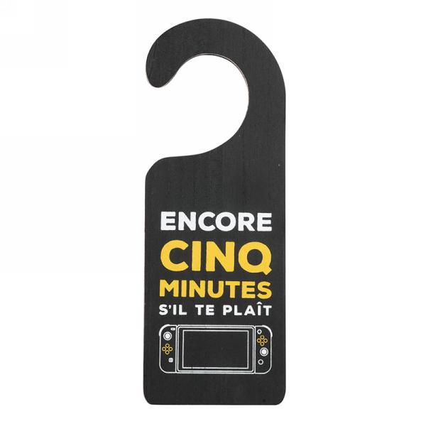 Affiche de porte gamer Encore 5 minute s'il te plaît