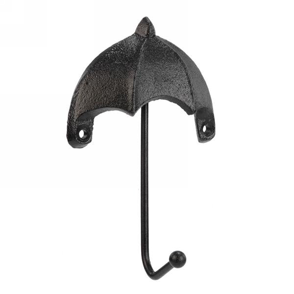 Crochet mural parapluie noir