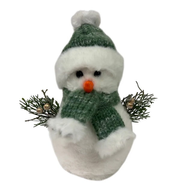 Bonhomme de neige avec foulard et tuque