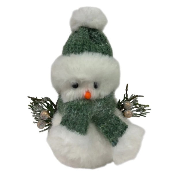 Bonhomme de neige avec foulard et tuque