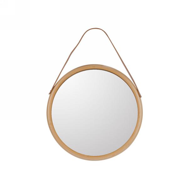 Miroir 12 po en bambou naturel