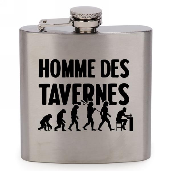 Flasque en inox 6 oz "Homme des tavernes"