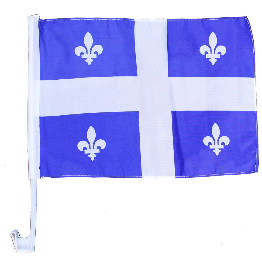 Drapeau du Québec 12 po x 18 po pour voiture