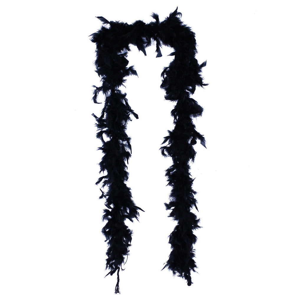 Boa de plumes noires 6 pi