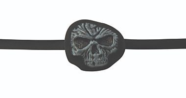 Cache-oeil de pirate motif crâne