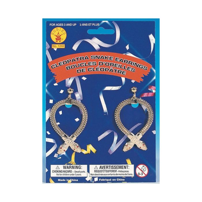 Boucles d'oreilles serpent Cléopâtre