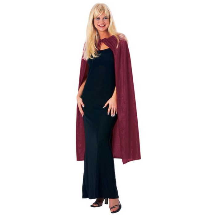 Cape en velours bourgogne 45 po
