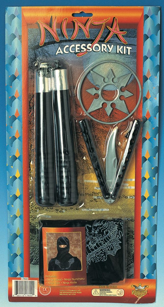 Nunchaku, couteau et masque de Ninja