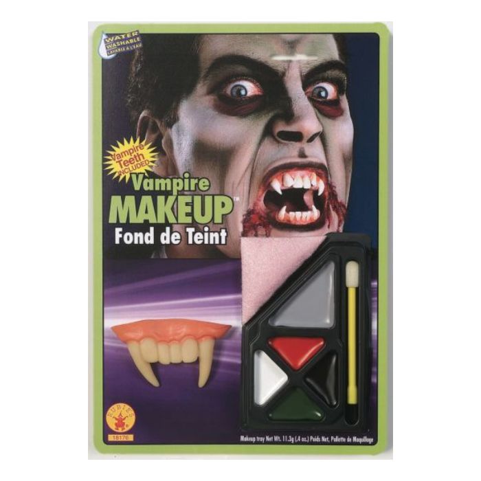 Ensemble de maquillage et dents de vampire