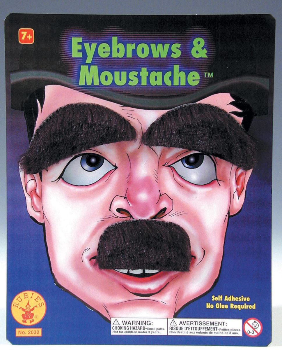 Ensemble de moustache et sourcil