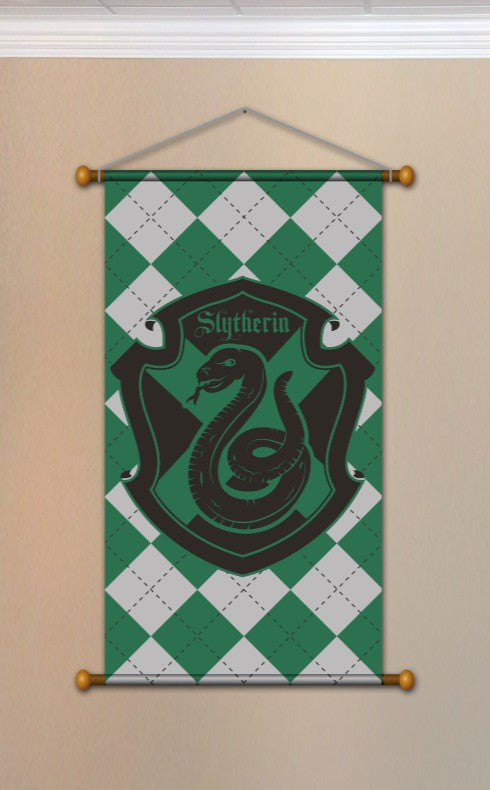 Bannière Harry Potter de la maison Serpentard 33 po x 16 po