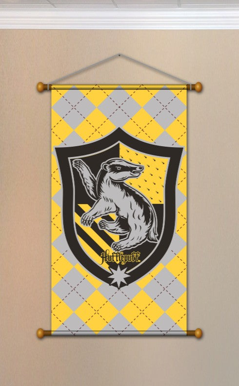 Bannière Harry Potter de la maison Poudsouffle 33 po x 16 po