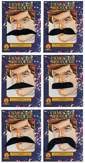 Moustaches assorties