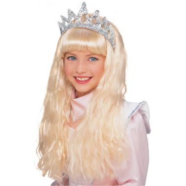 Perruque enfant fille blonde longue avec frange