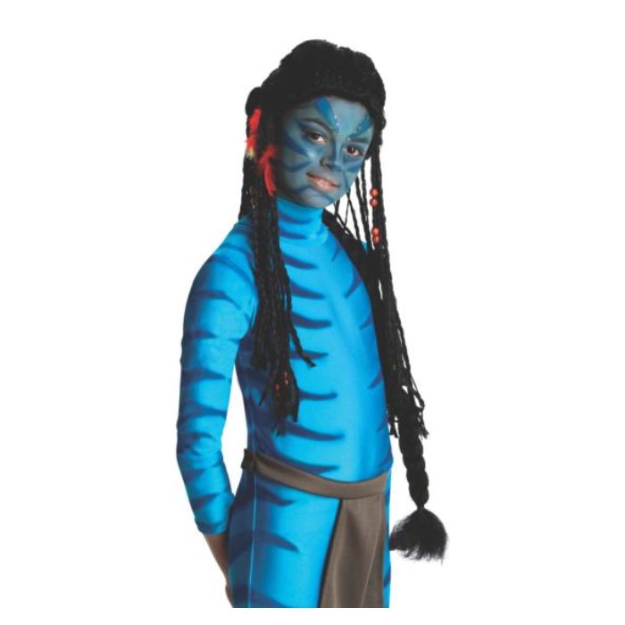 Perruque enfant fille noire Neytiri (Avatar)