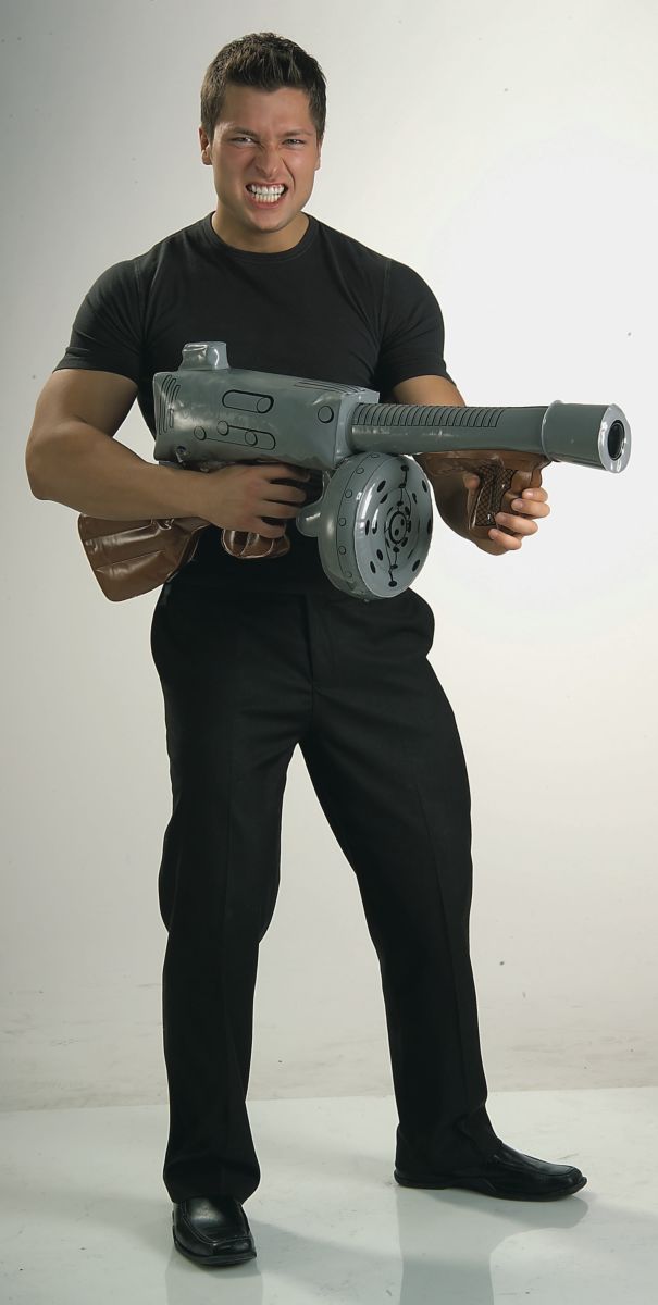 Mitraillette gangster gonflable