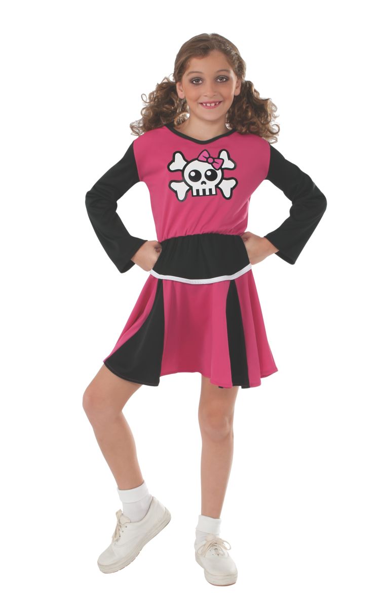 Costume enfant cheerleader rose (S)