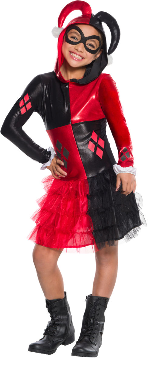 costume enfant Harley Quinn robe à capuche