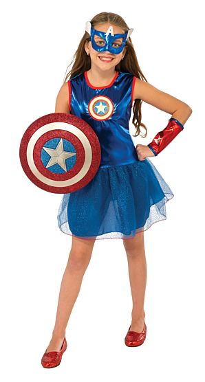 Costume enfant Capitaine America robe