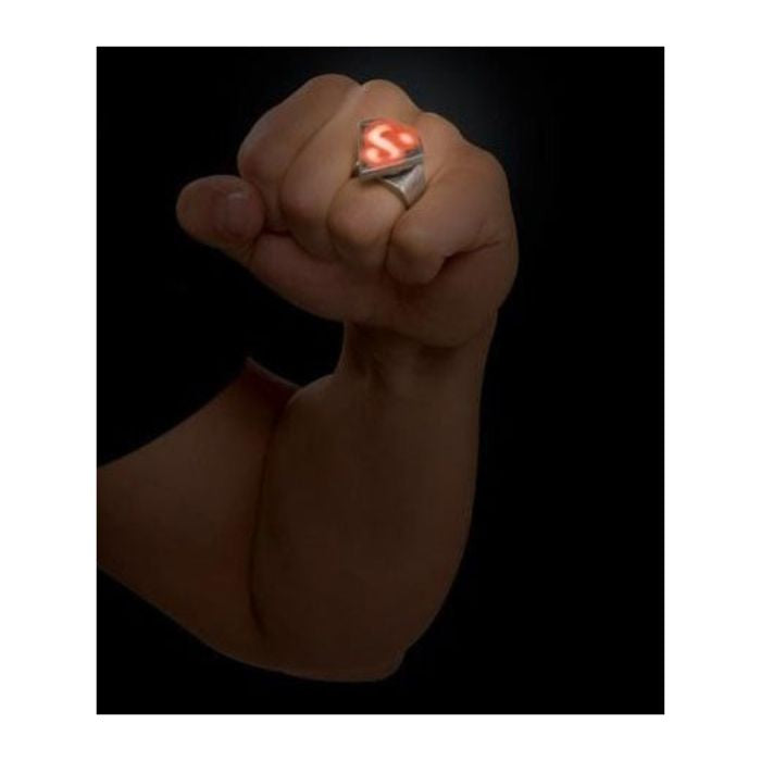 Bague de Superman DEL lumineuse pour adulte