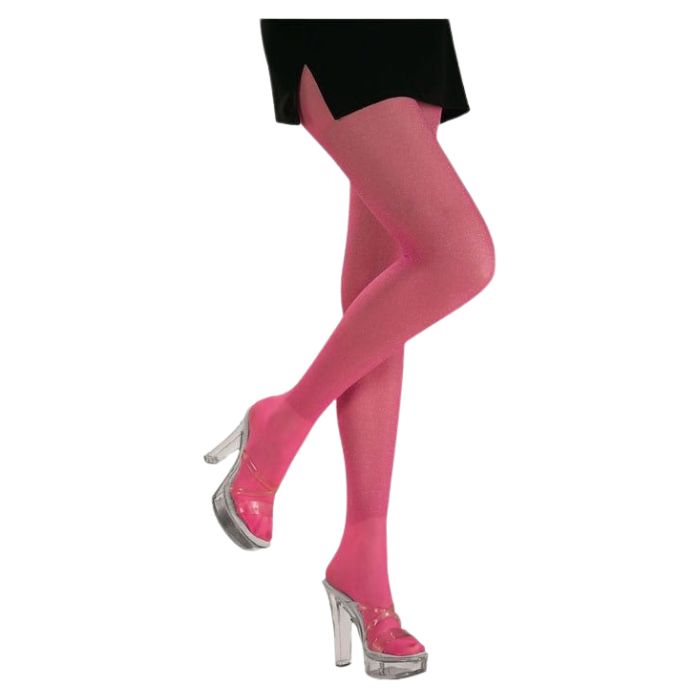 Bas collant femme rose brillant