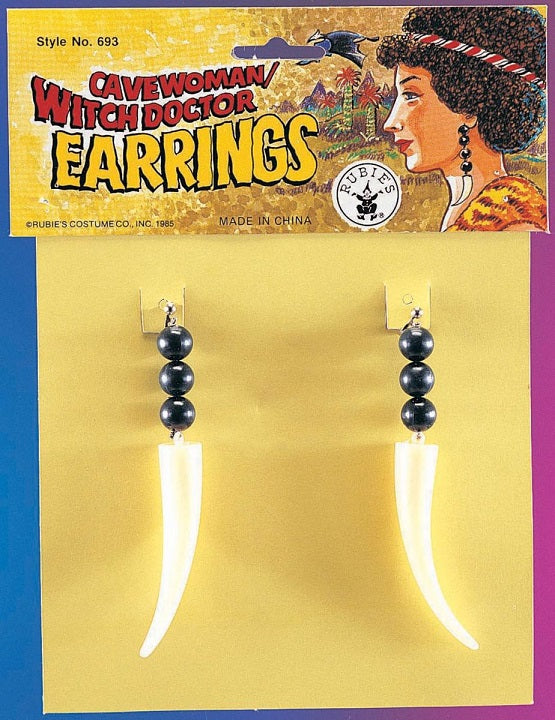Boucles d'oreilles os des cavernes
