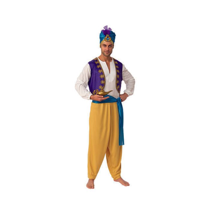 Costume homme Sultan jaune et bleu