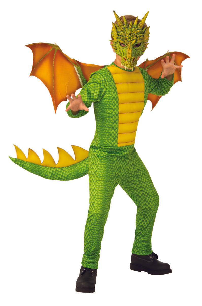 Costume enfant dragon vert