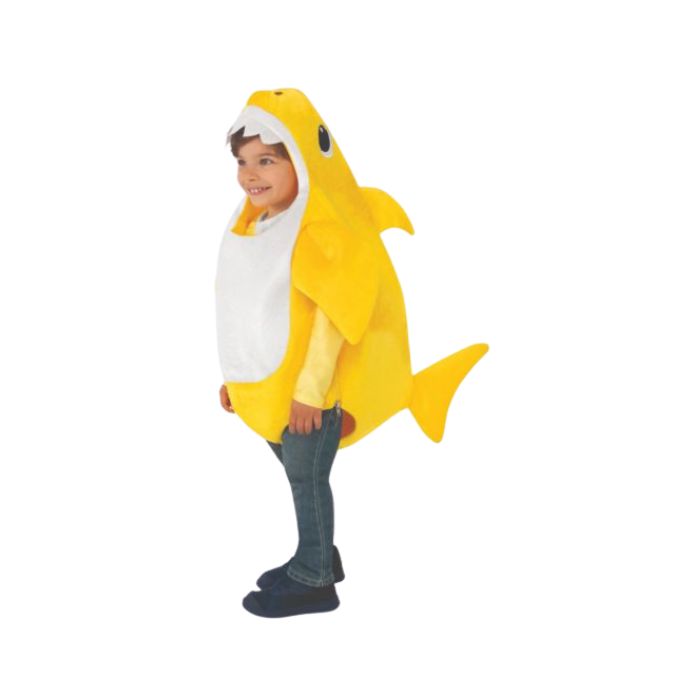 Costume tout-petit Baby Shark - requin jaune