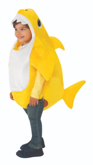 Costume enfant Baby Shark - requin jaune (S)
