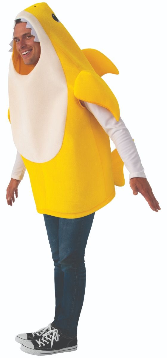 Costume adulte Baby Shark jaune