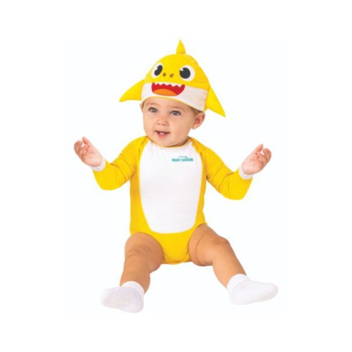 Costume tout-petit Baby Shark - requin jaune (6-12 mois)