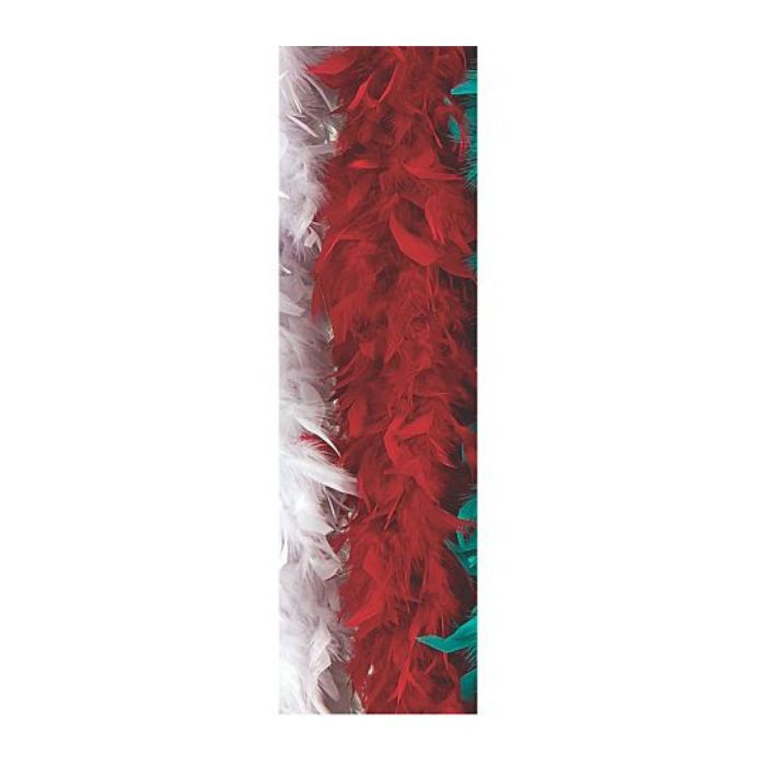 Boa de plumes rouges 6 pi
