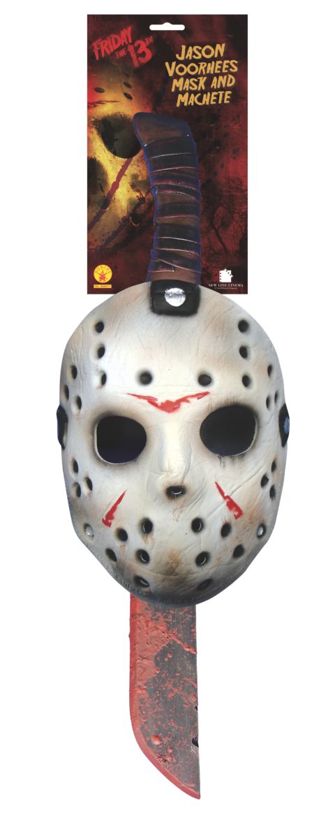 Masque et machette Jason pour adulte