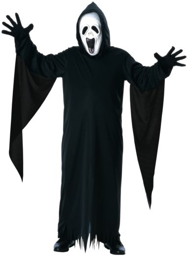 Costume adulte fantôme noir et masque