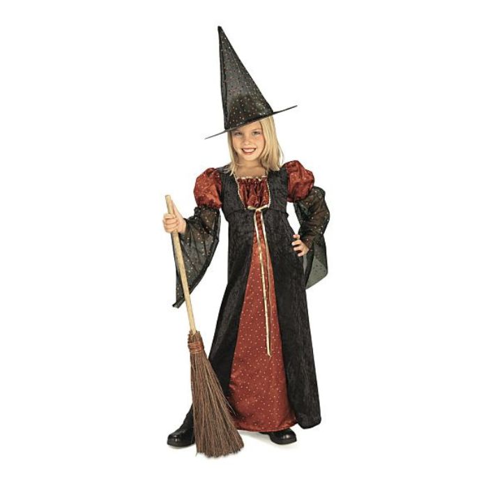 Costume enfant sorcière robe noire et brune
