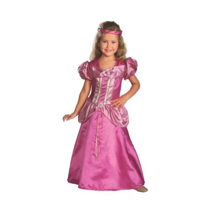 Costume enfant robe de princesse rose (M)