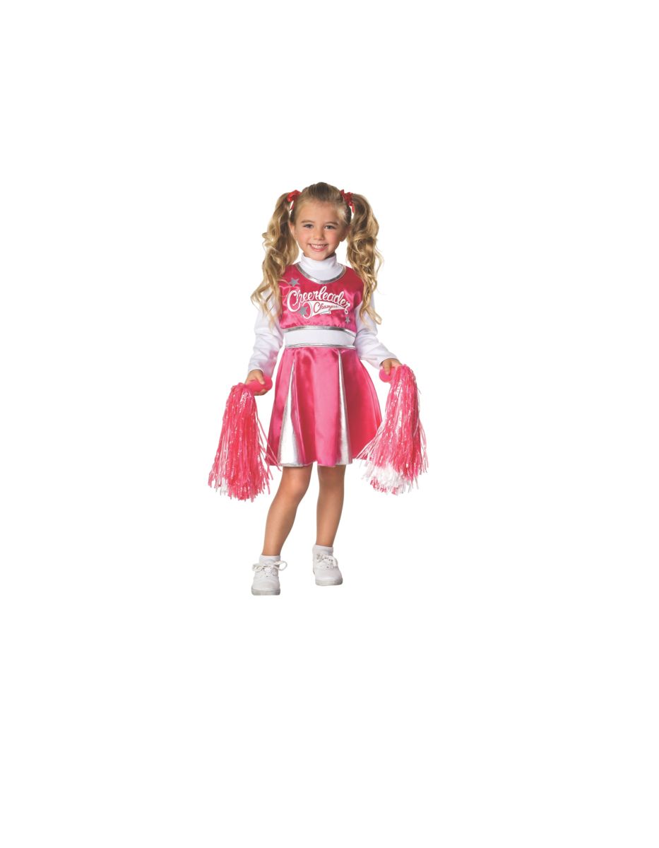 Costume tout-petit cheerleader robe rose (12-24 mois)