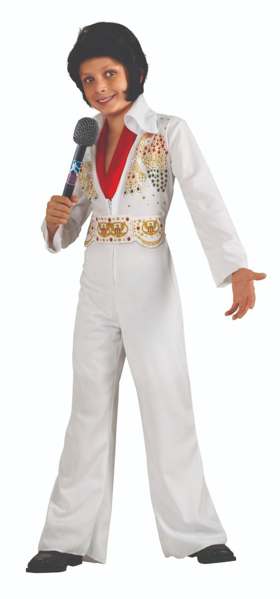 Costume enfant Elvis blanc (M)