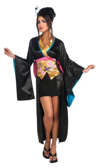 Costume femme geisha robe courte