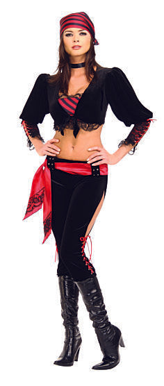 Costume femme pirate pantalon noir sexy Playboy