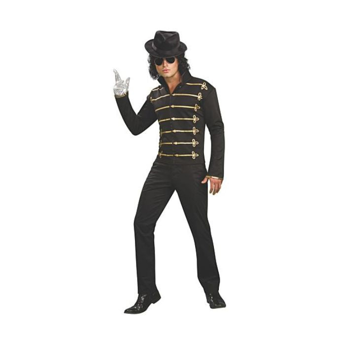 Costume homme Michael Jackson manteau noir et or (XL)