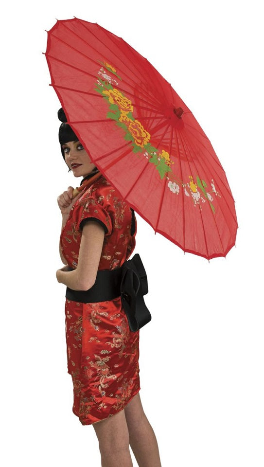 Ombrelle chinoise rouge