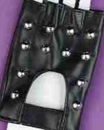 Gants de faux cuir métallisé