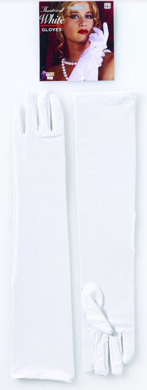 Gant femme blanc long