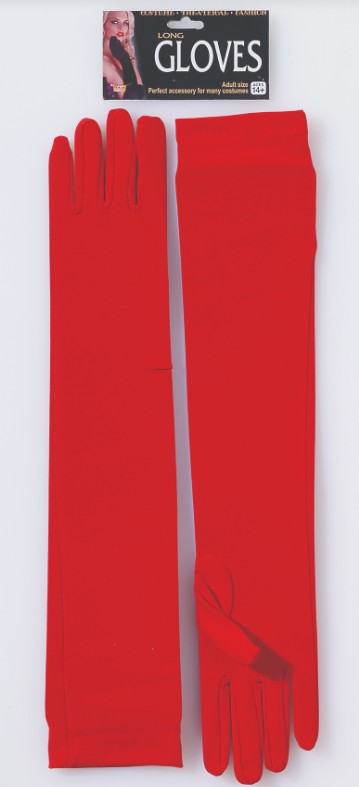 Gant femme blanc rouge
