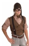Chapeau et lunette d'aviateur