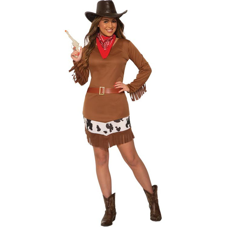 Costume femme cowgirl brun (STD)