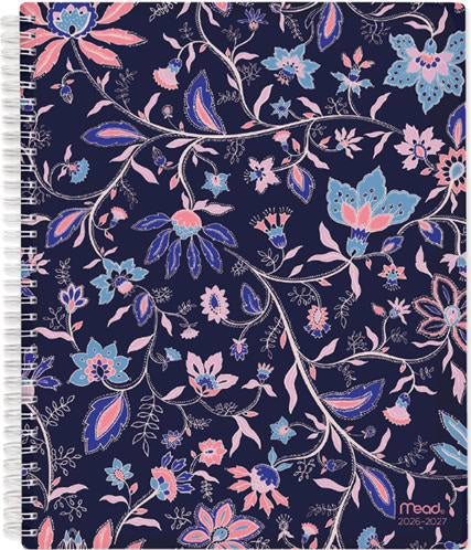 Agenda hebdomadaire/mensuel 18 mois 8,5 po x 6 po Mead floral